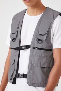 GREY Reflective Utility Cargo Vest, image 5