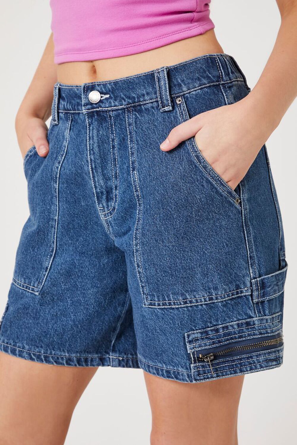 easyforever Women's Zipper Crotch Mini Denim Shorts Raw Hem Frayed Ultra  Short Jeans Hot Pants Dark Blue Small at  Women's Clothing store