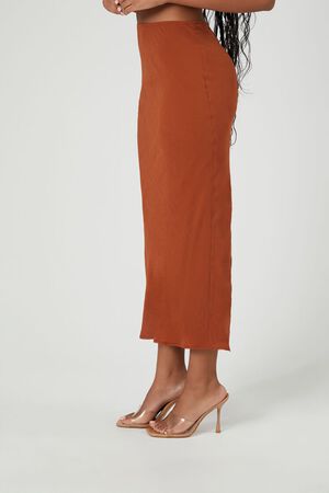 Forever 21 Faux Suede Wrapped Skort Womens High Rise A-Line Skirt-Juniors,  Color: Chestnut - JCPenney