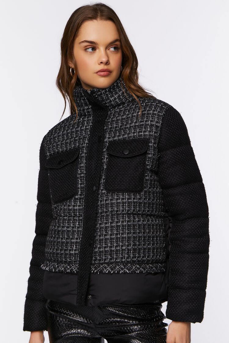 Tweed Puffer Jacket