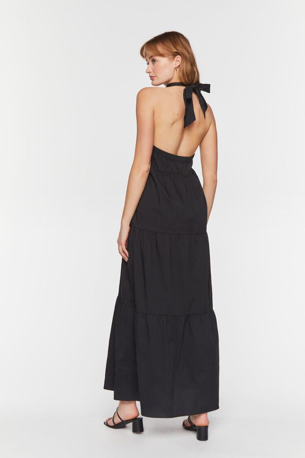 Tiered Halter Maxi Dress