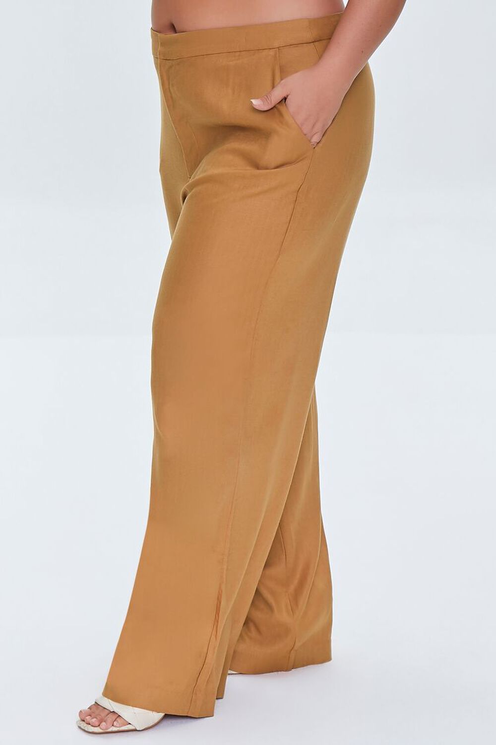 Plus Size Linen WideLeg Pants