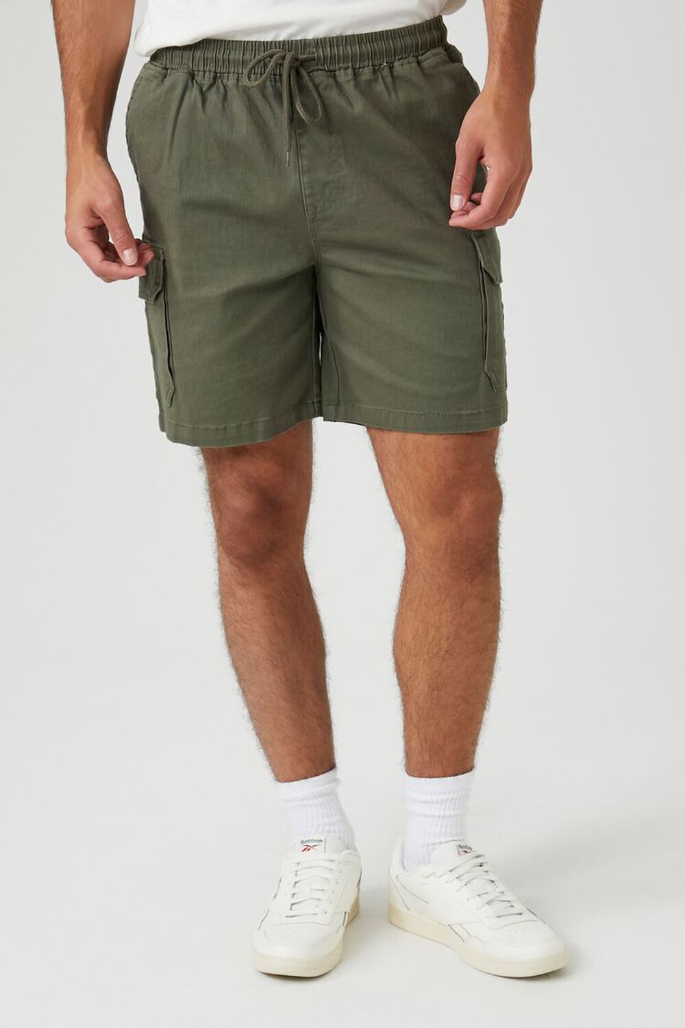 Drawstring Twill Shorts for men