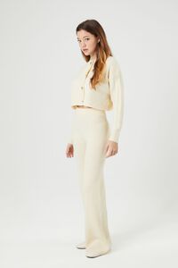 IVORY Sweater-Knit Cardigan & Pants Set, image 2