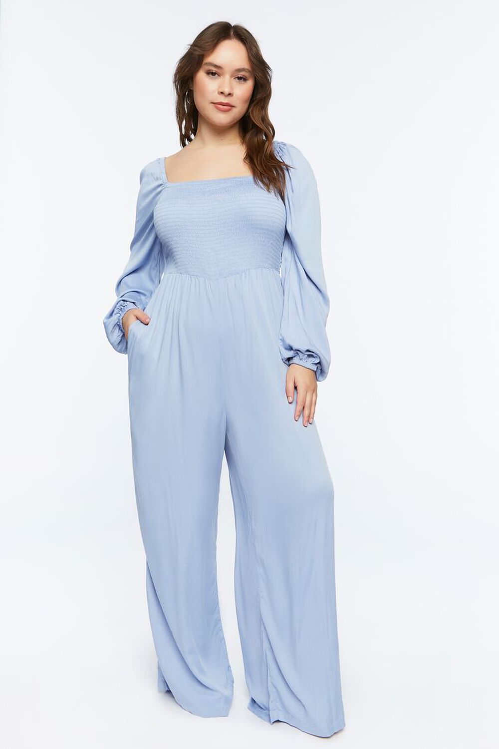 Whizmax Plus Size Casual Jumpsuits for Women Outfits Tie Belt Bell Sleeve  Smocked Beach Wide Leg Floral Jumpsuits