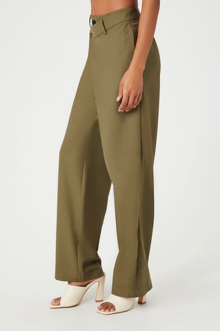 Buy LEGIT SMASUAL ARMY GREEN TROUSERS for Women Online in India