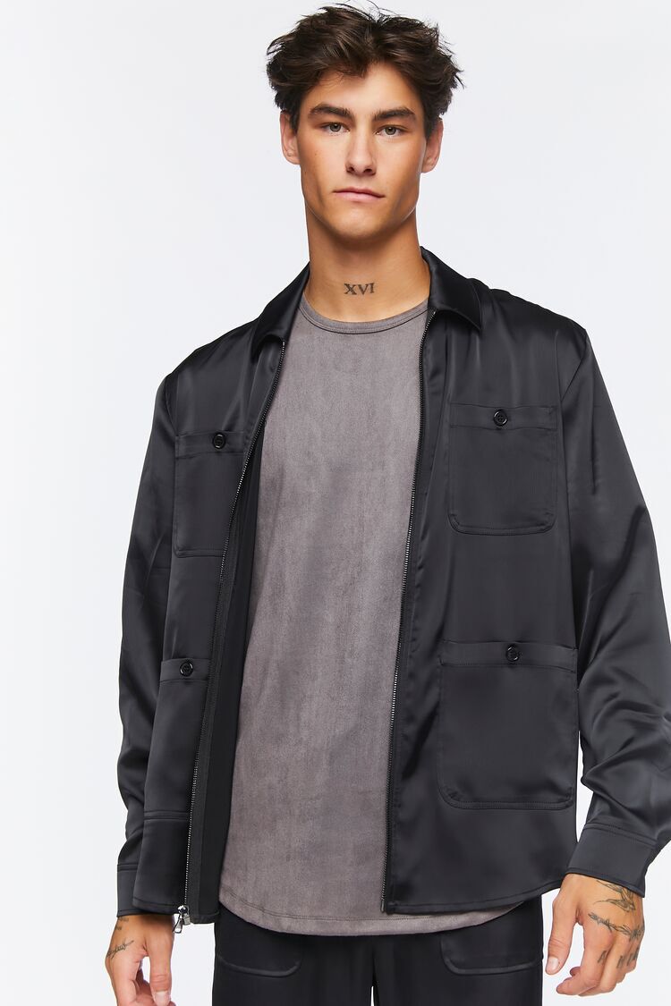 Zip-Up Multi-Pocket Shirt