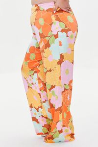 Plus Size Floral Print Wide Leg Pants High Rise, You + All