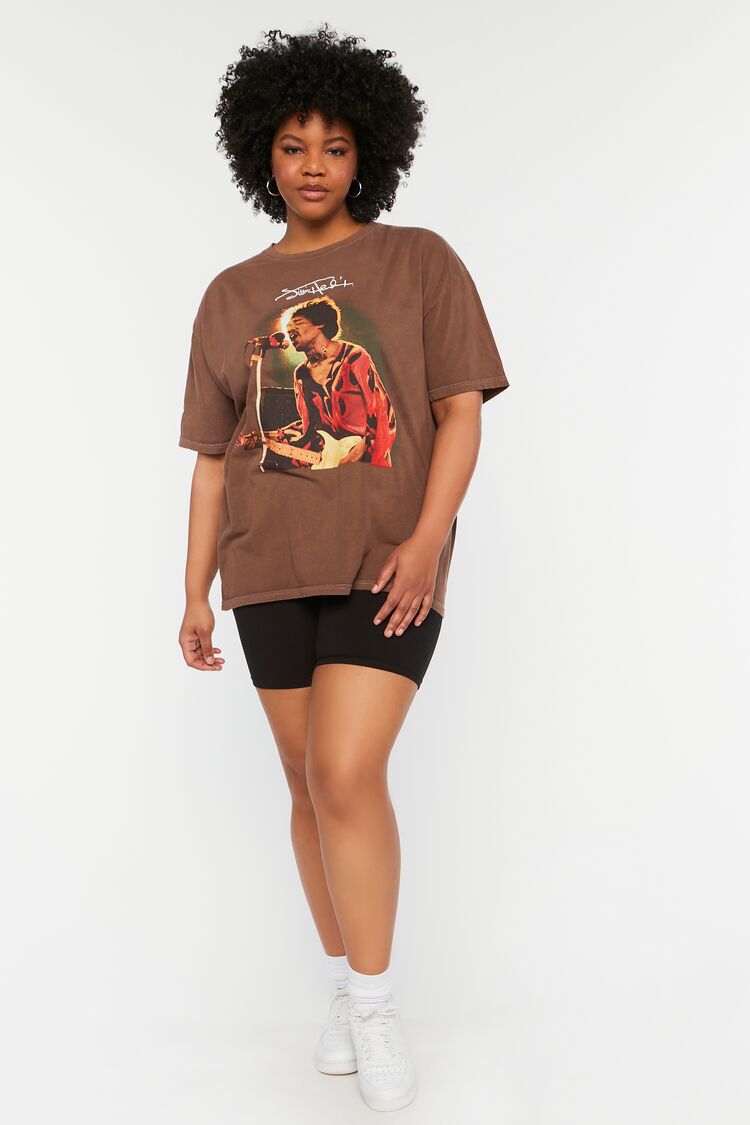 Plus Size Jimi Hendrix Graphic Tee