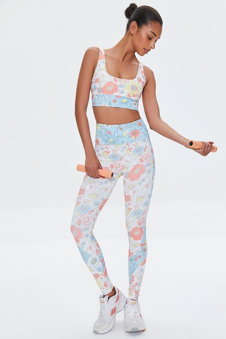 Leggings Blue Floral or Snowflake / SaySay Boutique