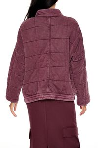 WINE Quilted Zip-Up Jacket, image 5