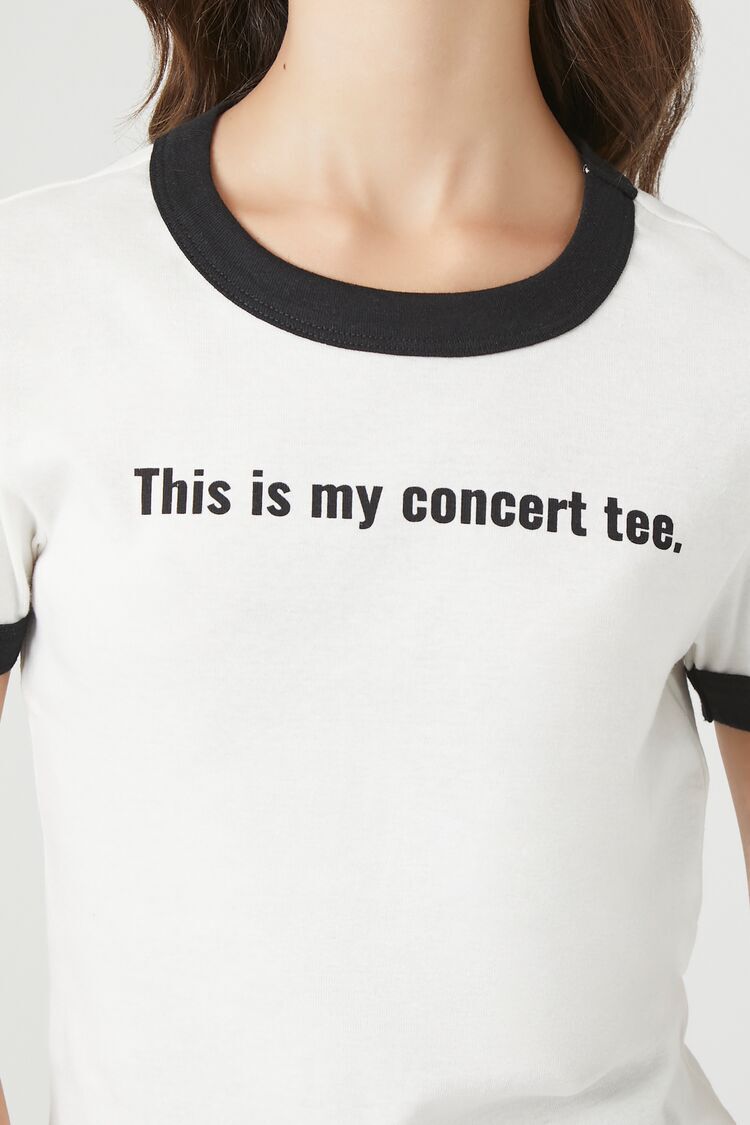 Concert Tee Graphic Ringer Baby Tee