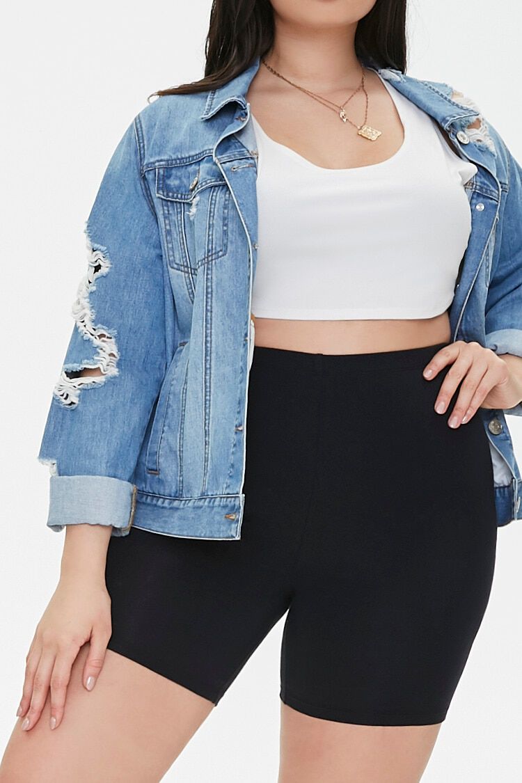 forever 21 plus size biker shorts