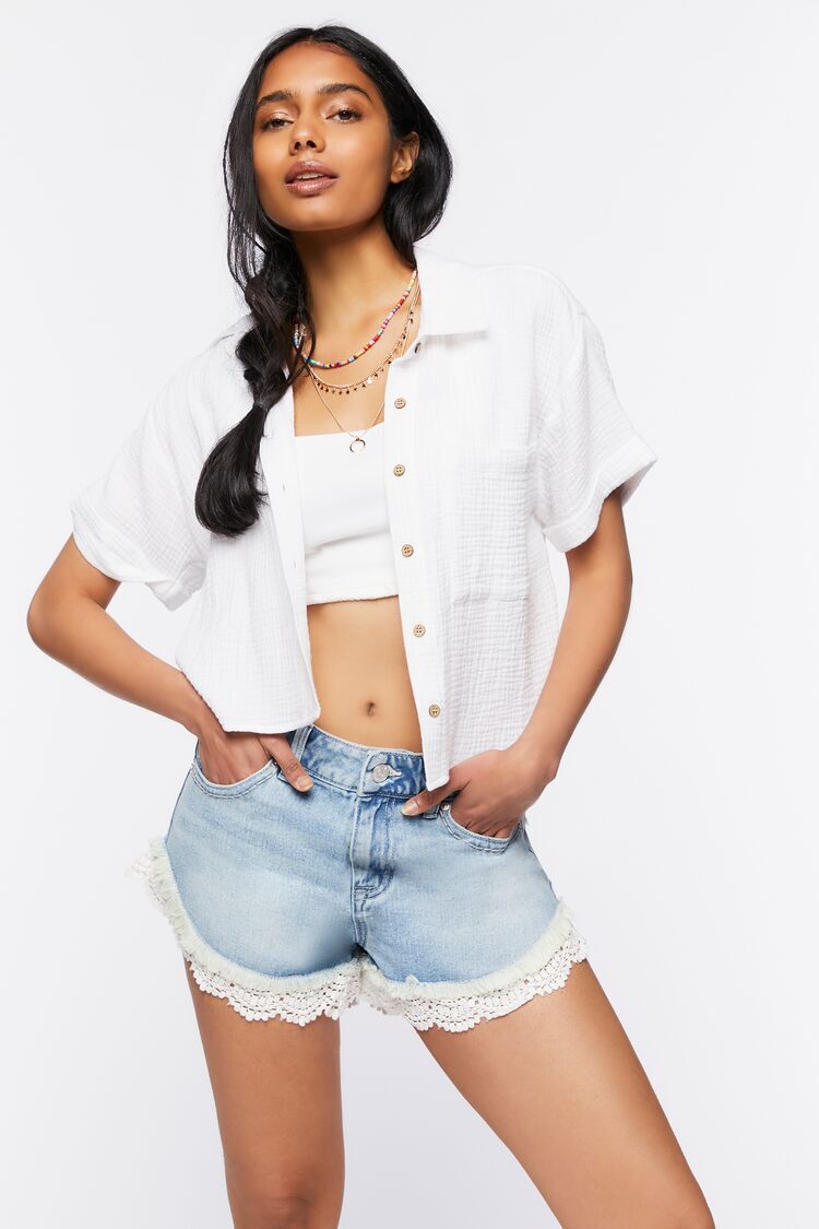 Buy White Shorts for Women by Ginger by Lifestyle Online | Ajio.com