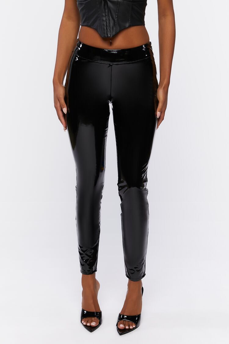 Buy FOREVER 21 Black Lace Up Detail Leggings - Leggings for Women 5424364 |  Myntra
