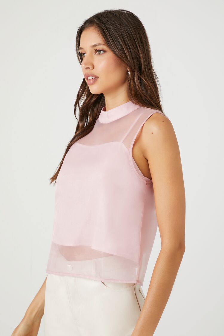 Pink Sheer Top | Forever 21