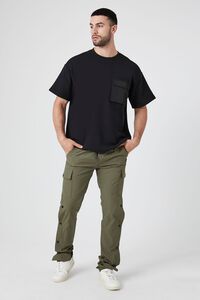 Snap-Button Cargo Joggers, image 1