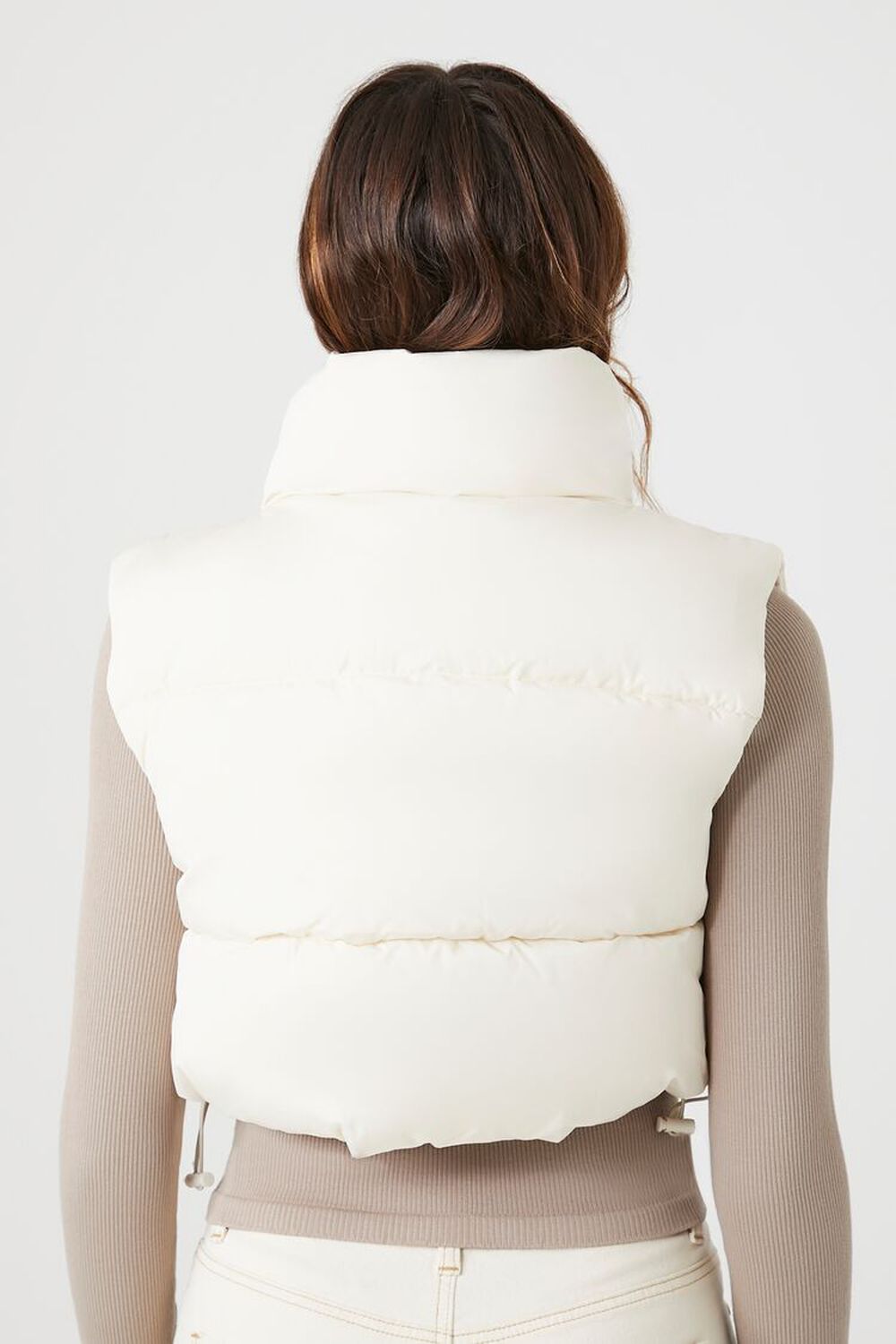 Cropped Puffer Vest, Solid Color Vest