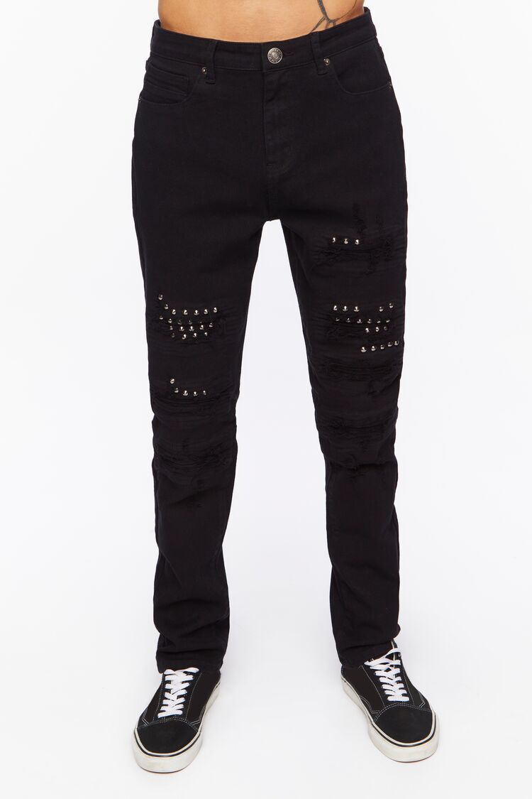 studded jeans