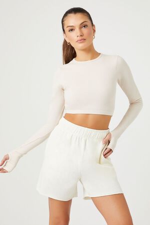 Buy FOREVER 21 Women White Solid Cycling Shorts - Shorts for Women 2459630