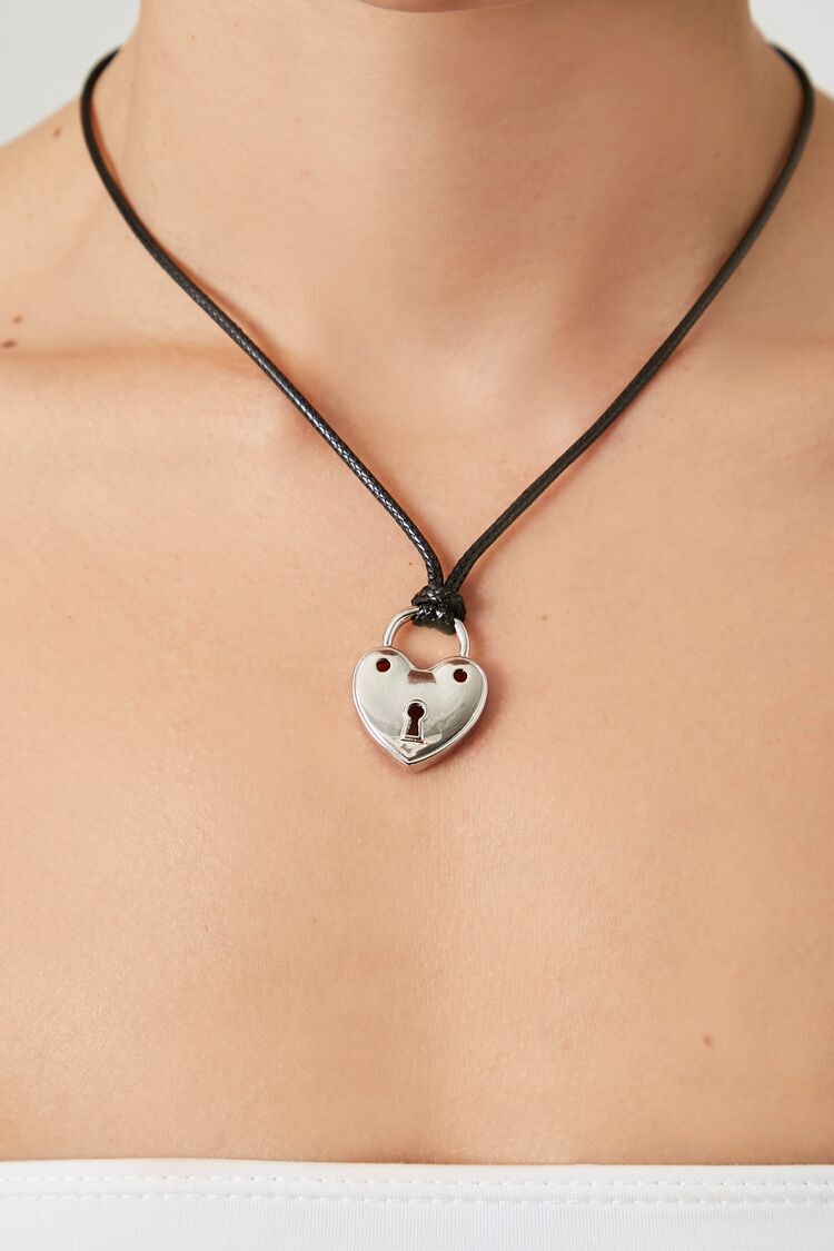 Silver Personalised Initials Diamond Heart Padlock Necklace – Bijou  Jewellery