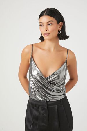 Have Your Attention Bodysuit - Silver