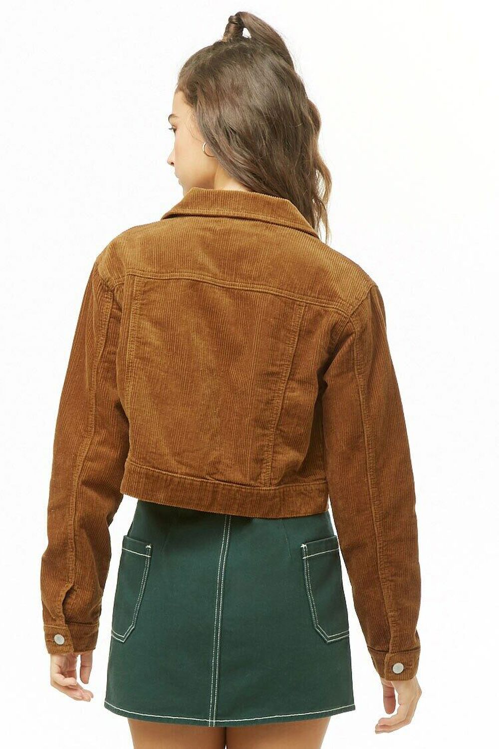 Forever 21 Women's Cropped Corduroy Jacket