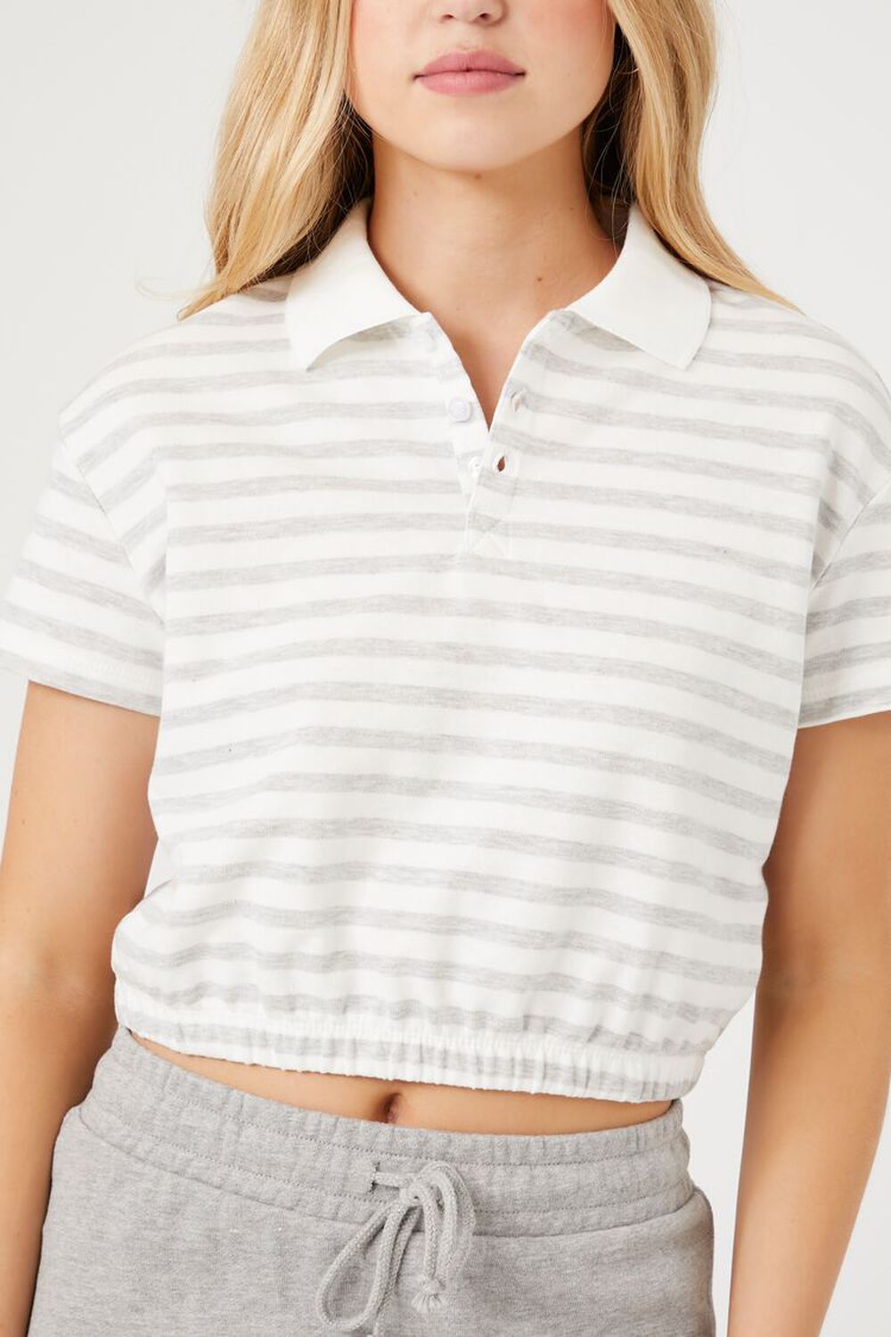 Forever 21 Women's Cropped Polo Shirt