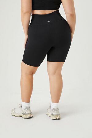 Forever 21 Women's Lace-Trim Biker Shorts in Black, 1X - ShopStyle