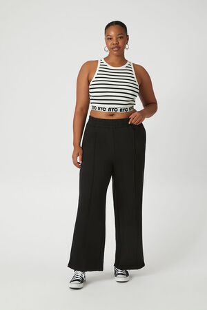 Forever 21 Women's French Terry Crossover Pants