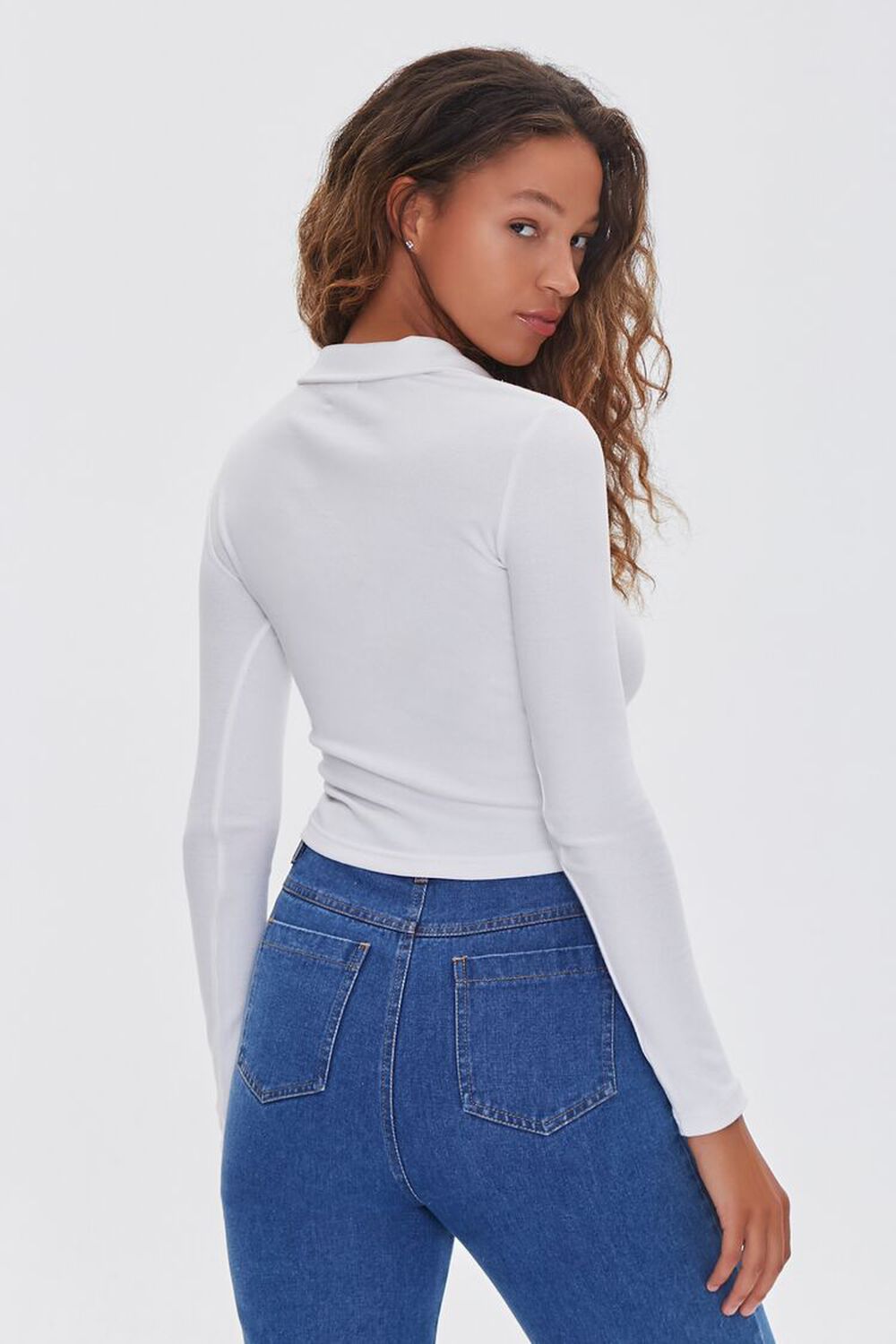 Collared Long Sleeve Top