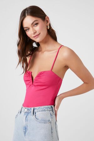 Buy Forever 21 Peach Lace Cami Bodysuit for Women Online @ Tata CLiQ