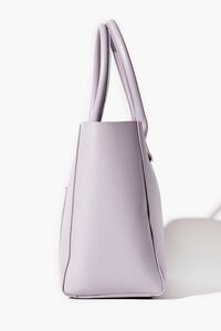 LAVENDER Faux Leather Tote Bag, image 2