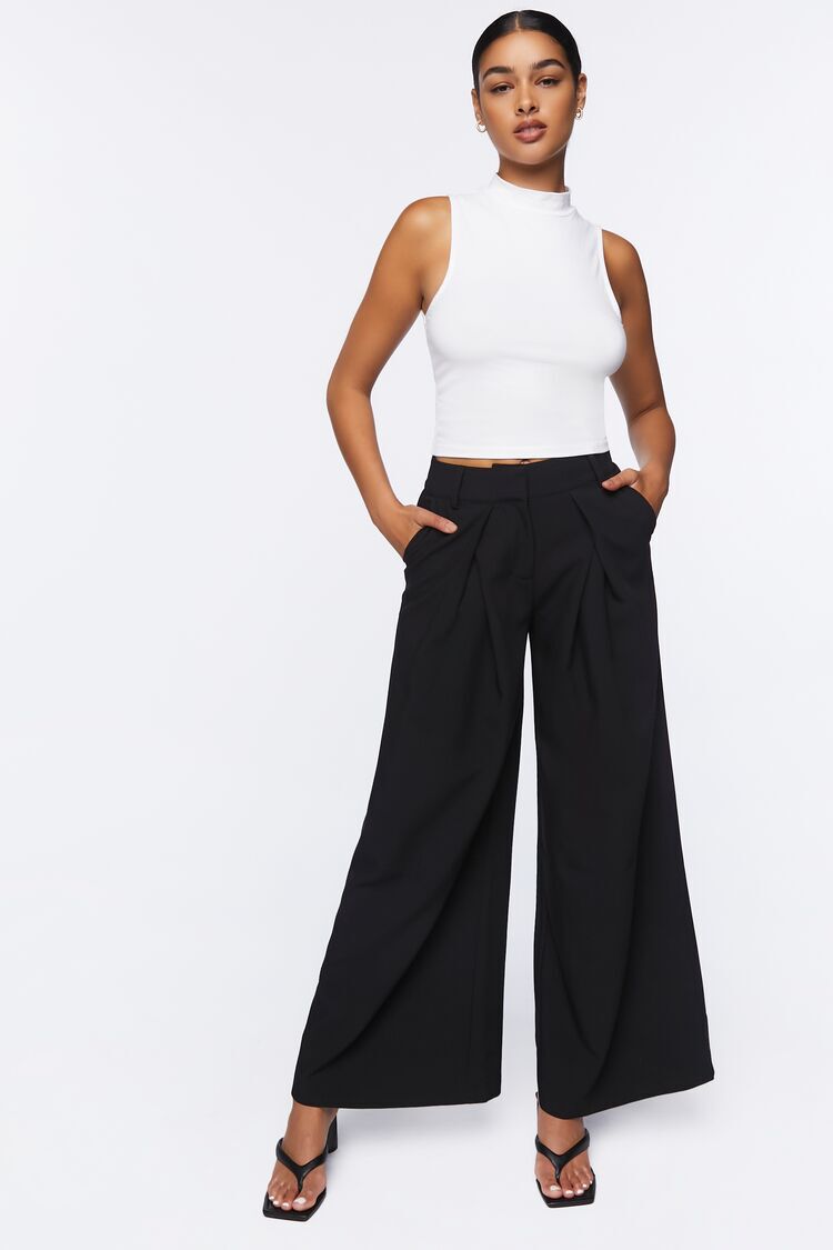 Maeve The Avery Pleated Wide-Leg Trousers by Maeve: Sheer Silk Edition |  The Summit at Fritz Farm
