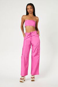 PINK Drawstring Cargo Pants, image 1