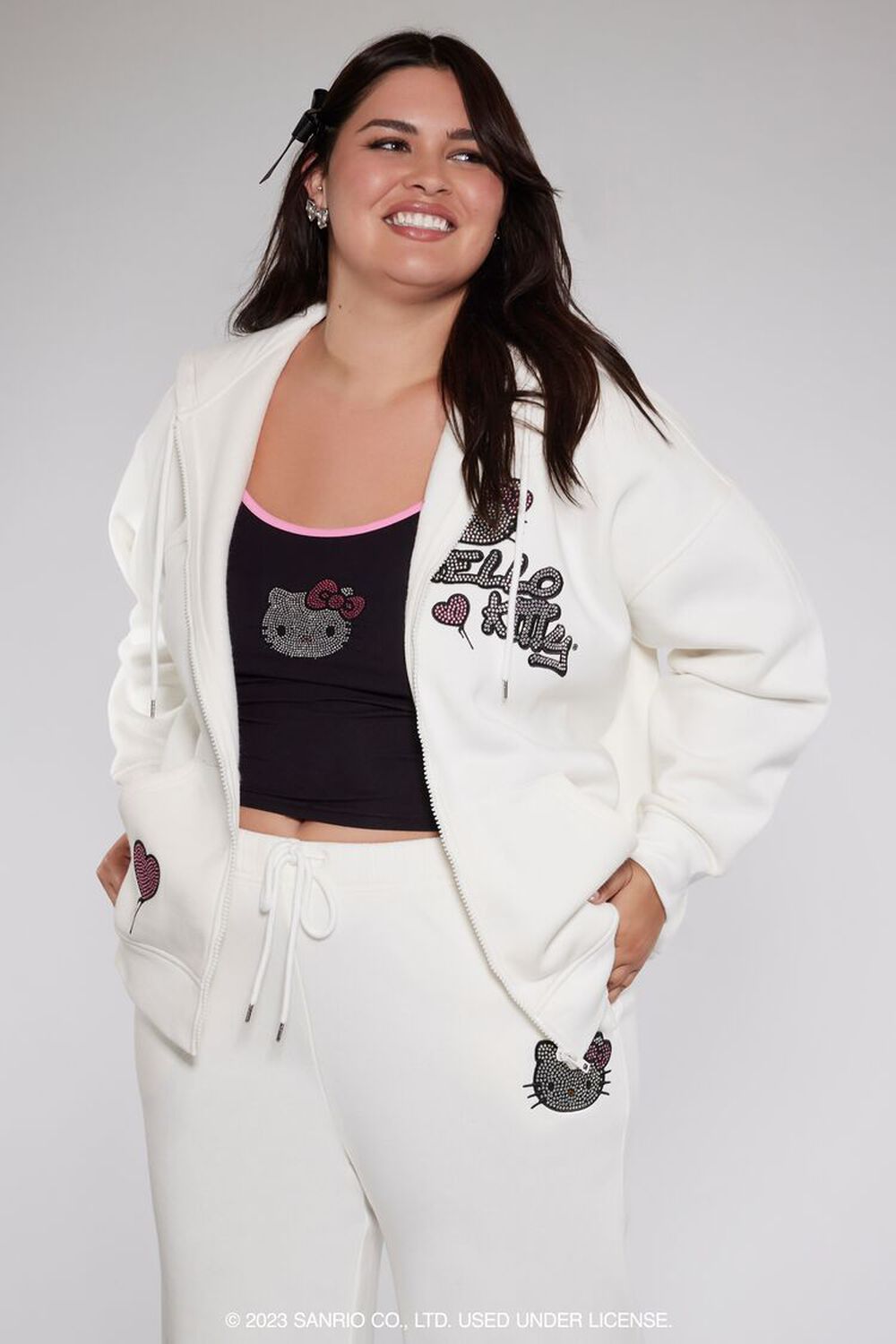 Forever 21 Hello Kitty exclusive puffer jacket plus size X