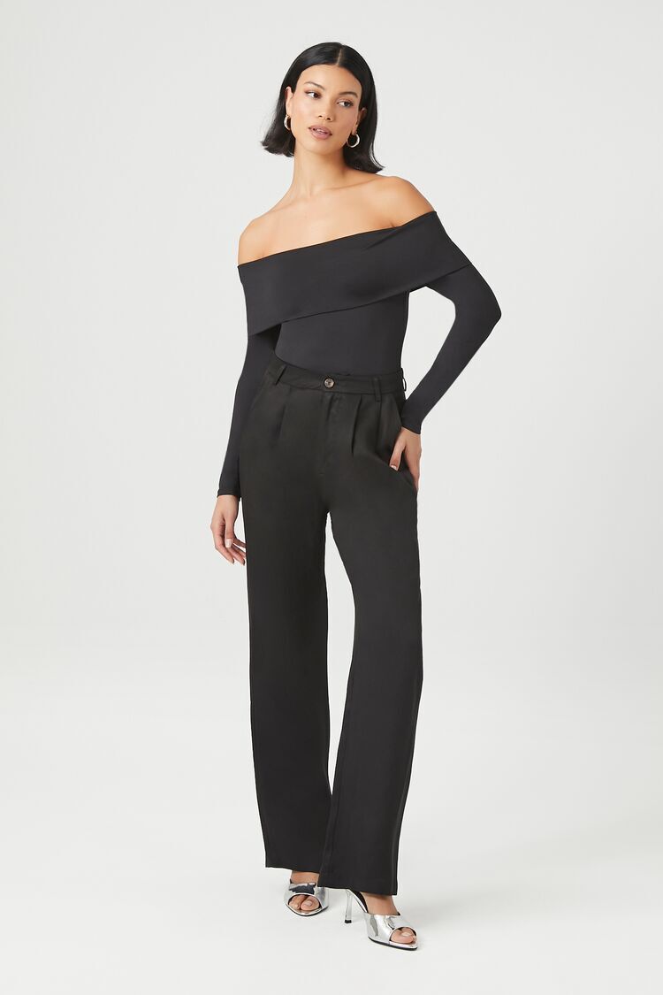 Buy FOREVER 21 High-Rise Wide Leg Trousers 2024 Online | ZALORA Philippines