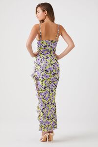 GREEN/MULTI Floral Print Cami Maxi Dress, image 3