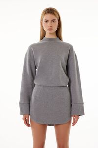 HEATHER GREY Barneys New York French Terry Mini Dress, image 1