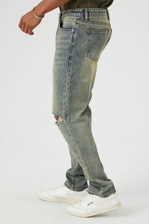 Forever 21 Men's ripped skinny jeans 31 - Depop