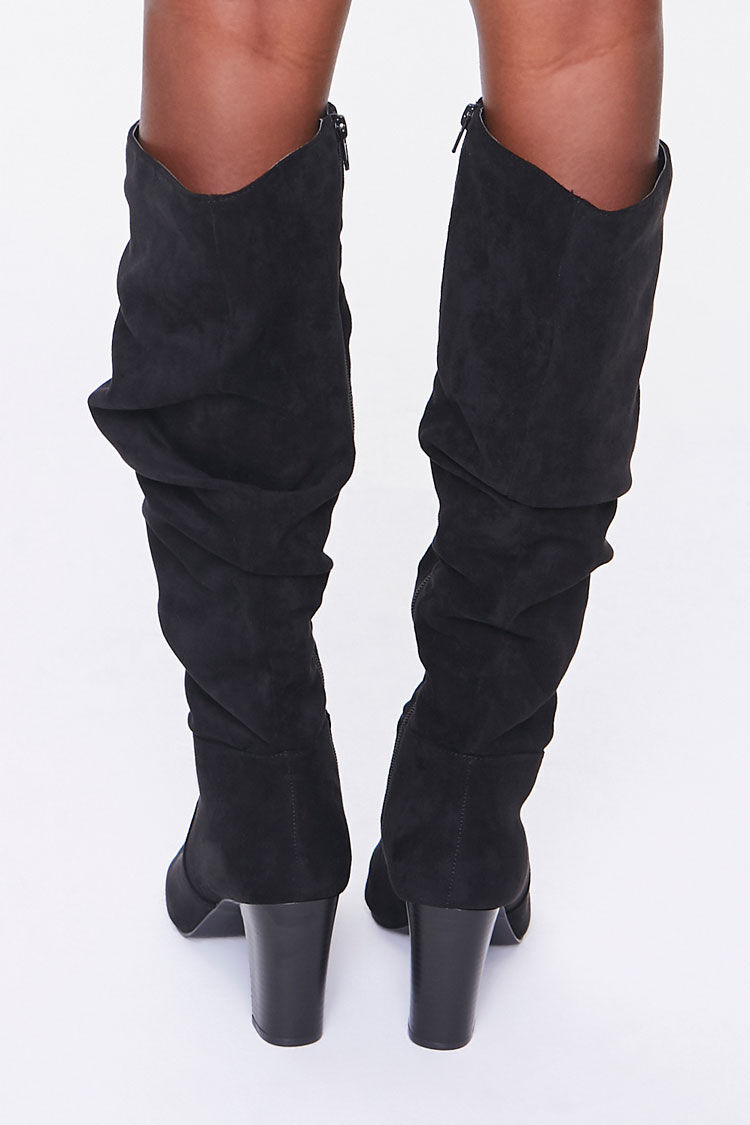 slouchy high boots
