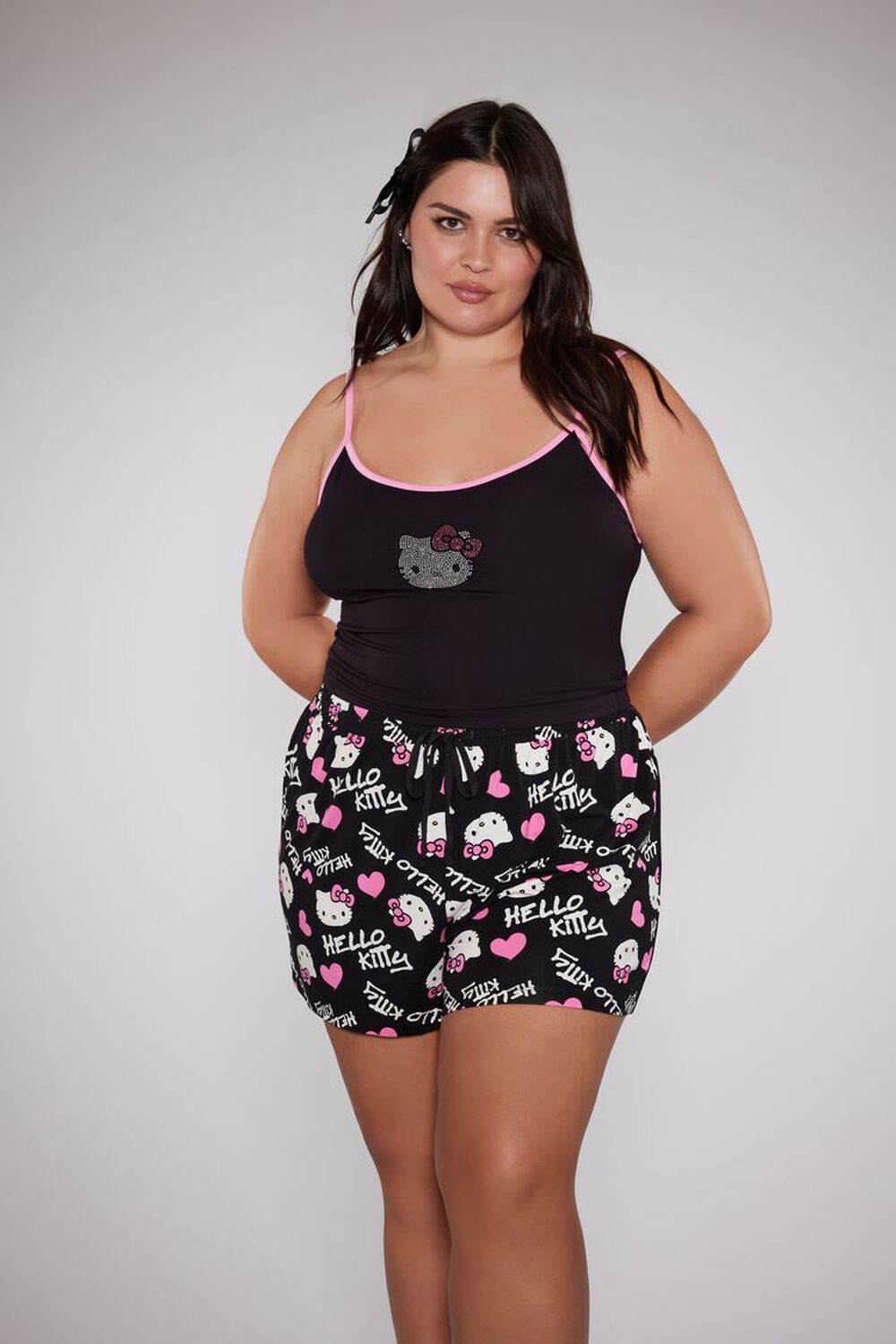 Plus Size Hello Kitty & Friends Shirt & Shorts Pajama Set