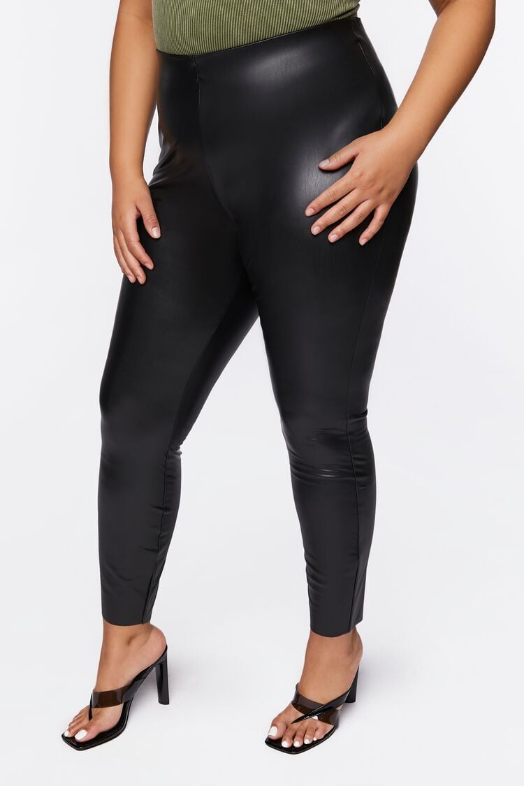 5 for $20) Forever 21 Faux Leather Leggings Small | Faux leather leggings, Leather  leggings, Leggings are not pants