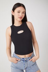 Cutout Rhinestone Tank Top, image 1