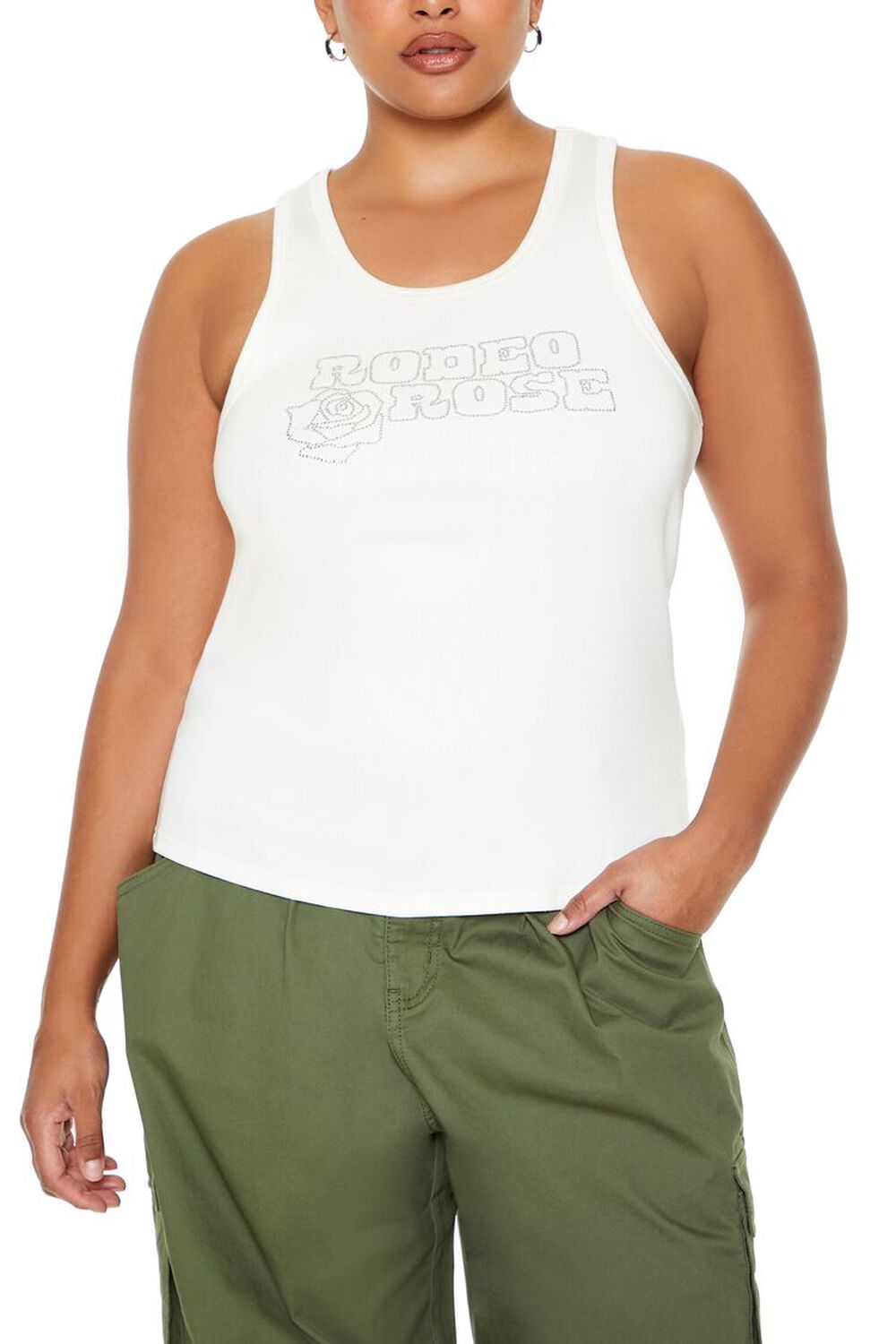 Plus Size Rodeo Rose Tank Top
