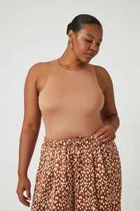 MAPLE Plus Size Sleeveless Contour Sculpt Bodysuit, image 1