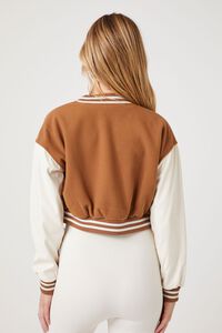 Crop Varsity Bomber Jacket