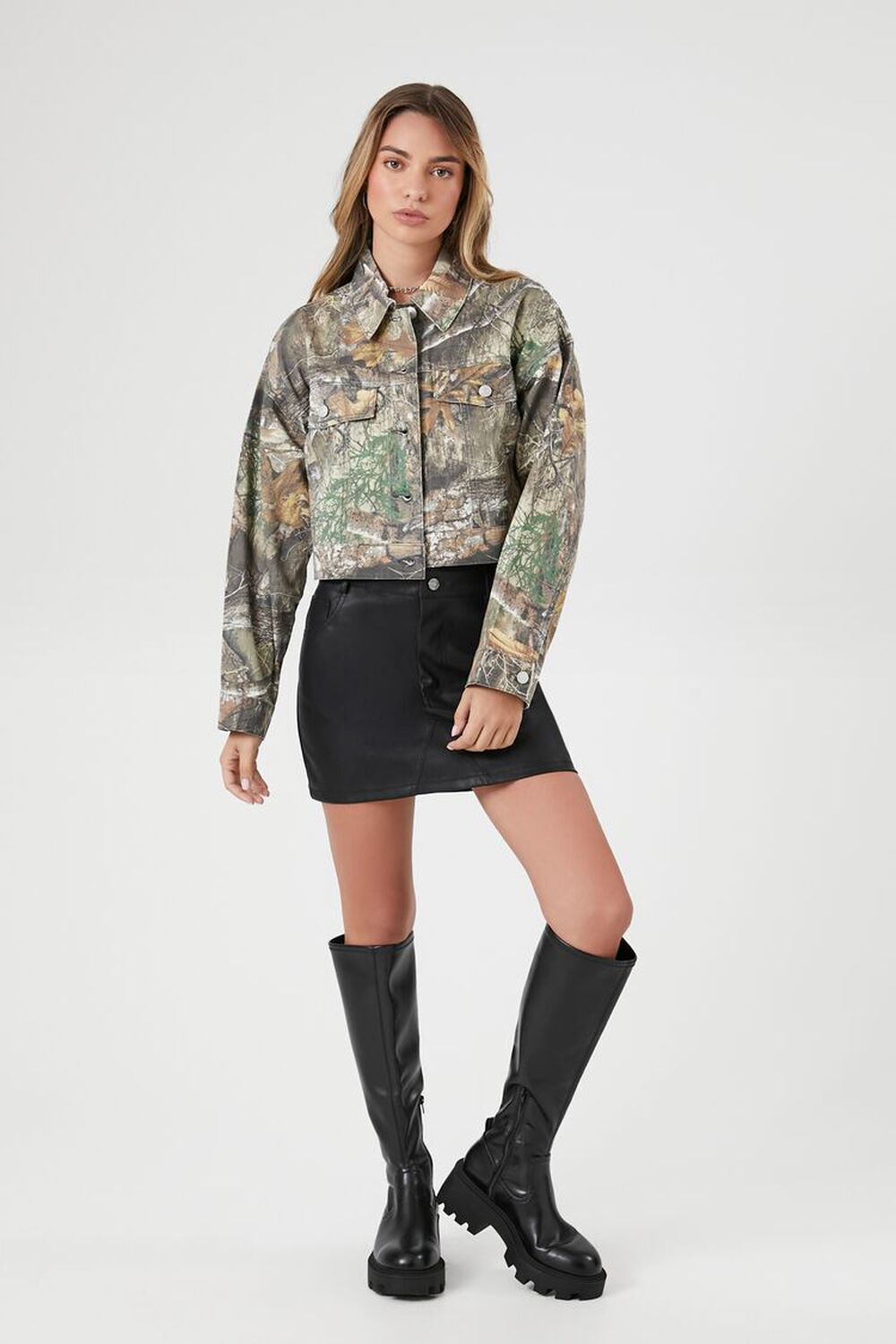 Fashion-forward Camo Print Jacket by Forever 21
