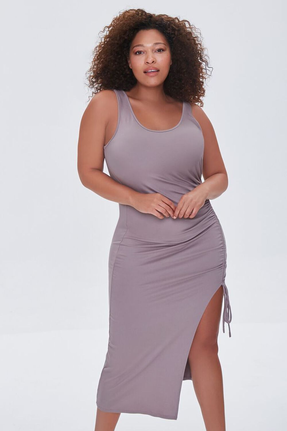 Plus Size Ruched Bodycon Dress