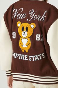 BROWN/MULTI New York Varsity Letterman Jacket, image 6